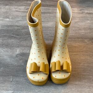 Polka Dot Kids Rain Boots with Bow